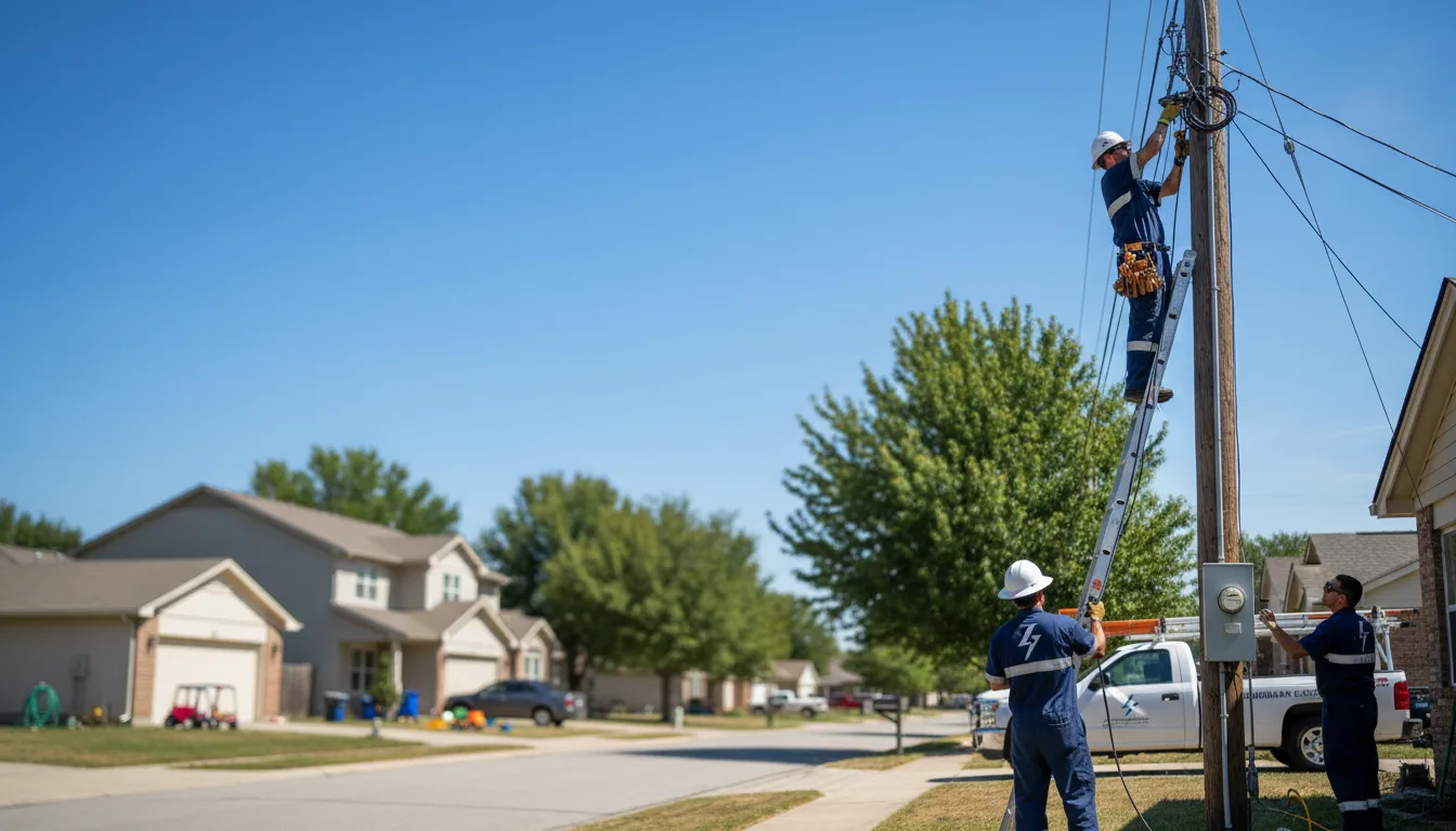 Residential electrician providing installation services in Minter, AL